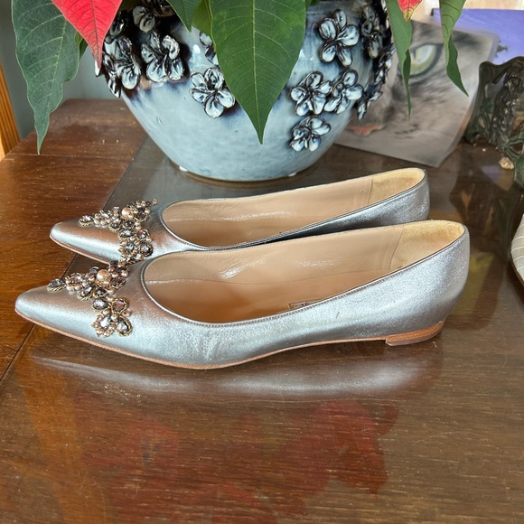 Manolo Blahnik Jeweled Flats EU 40 - Picture 2 of 5